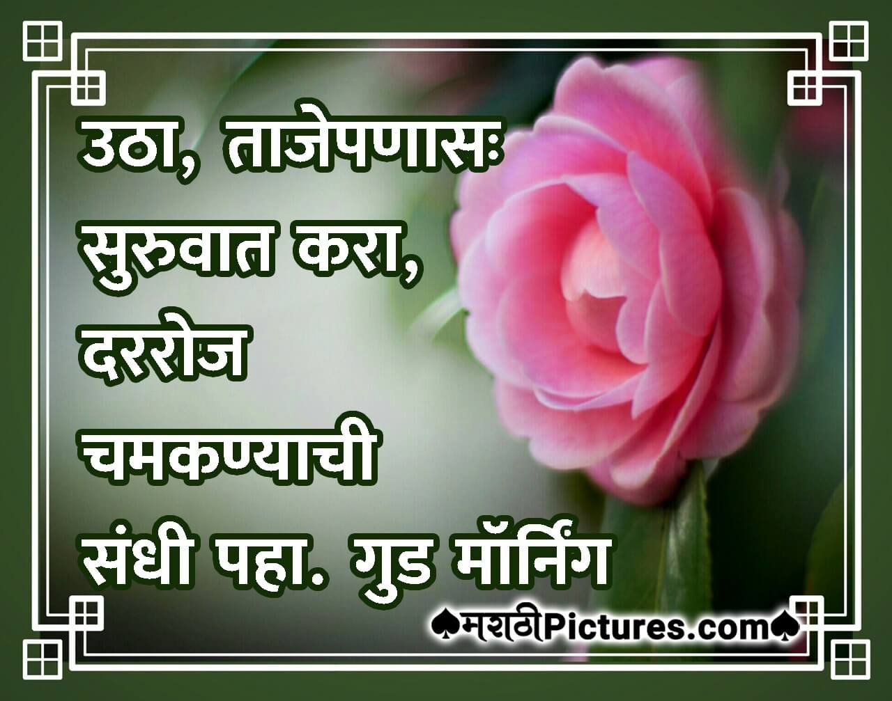 Good Morning Marathi Quote