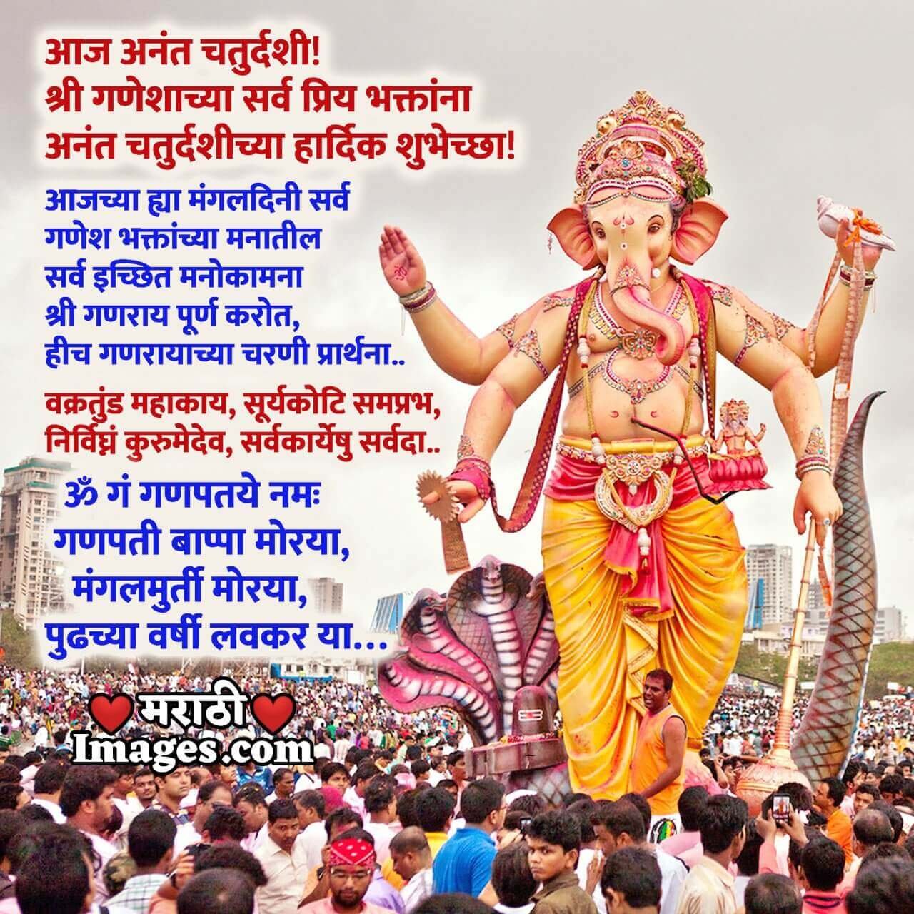 Beautiful Ganesh Visarjan Status Pic